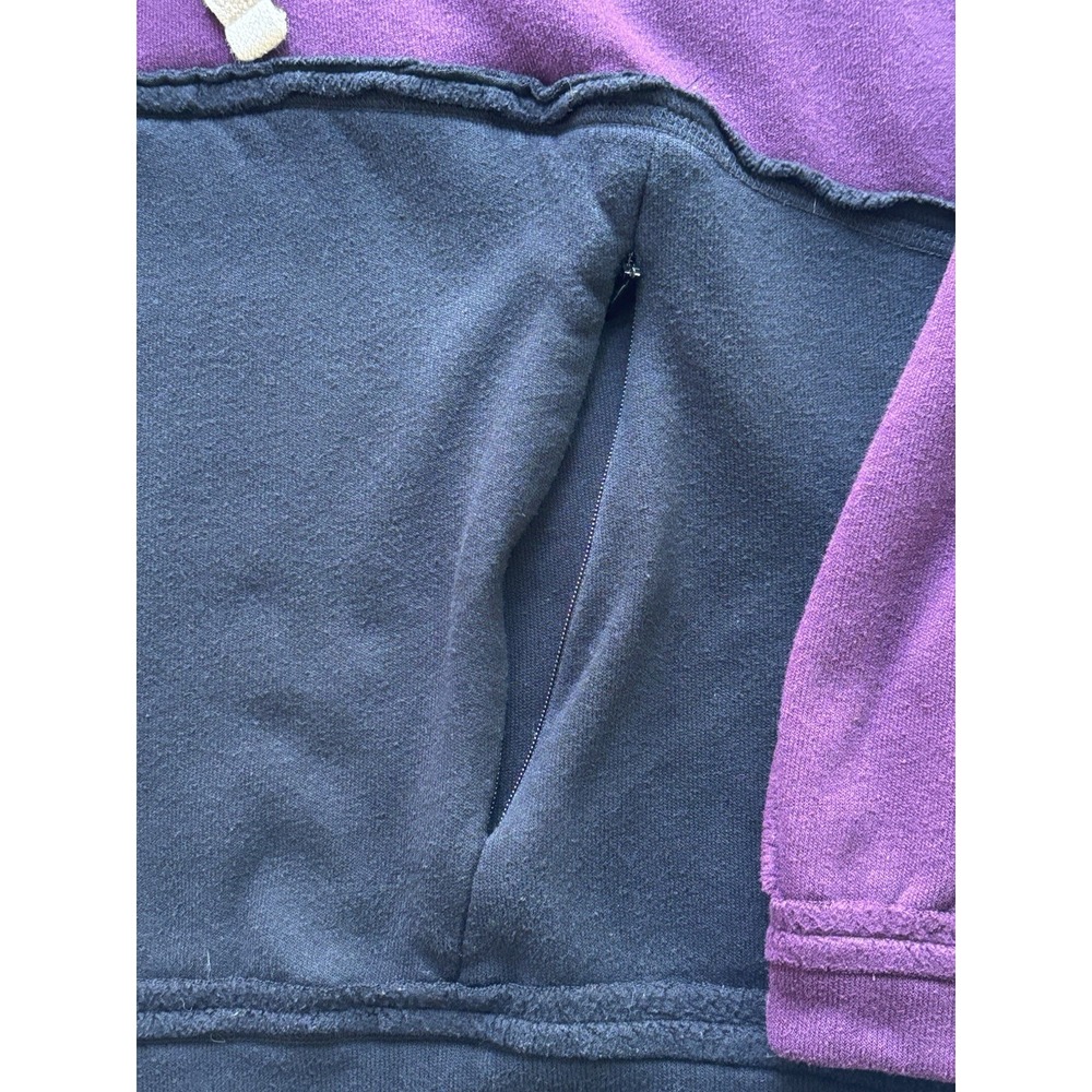 ALO YOGA Womens Hoodie Patchwork Colorblock Athleisure Oversized Dimension- Sz M - Picture 8 of 11